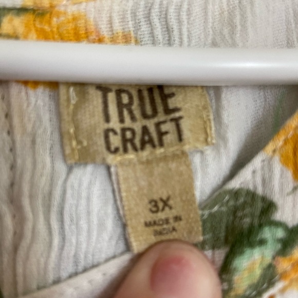 3X true craft white floral dress - Picture 6 of 6